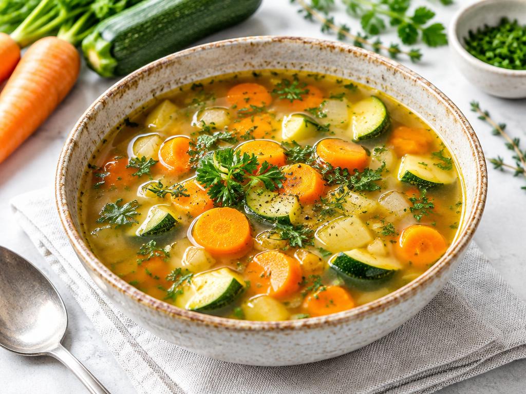 Sopa de legumes caseira